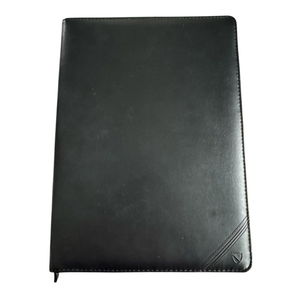 Cambridge Black Zip-around Professional Career Binder Notepad